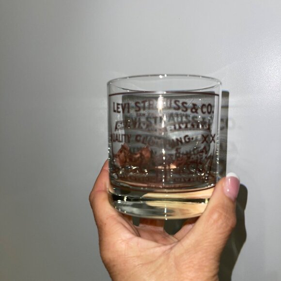 Levi Strauss Vintage Whiskey Glasses Set of 4 Rare Collectible Decor - Picture 11 of 11